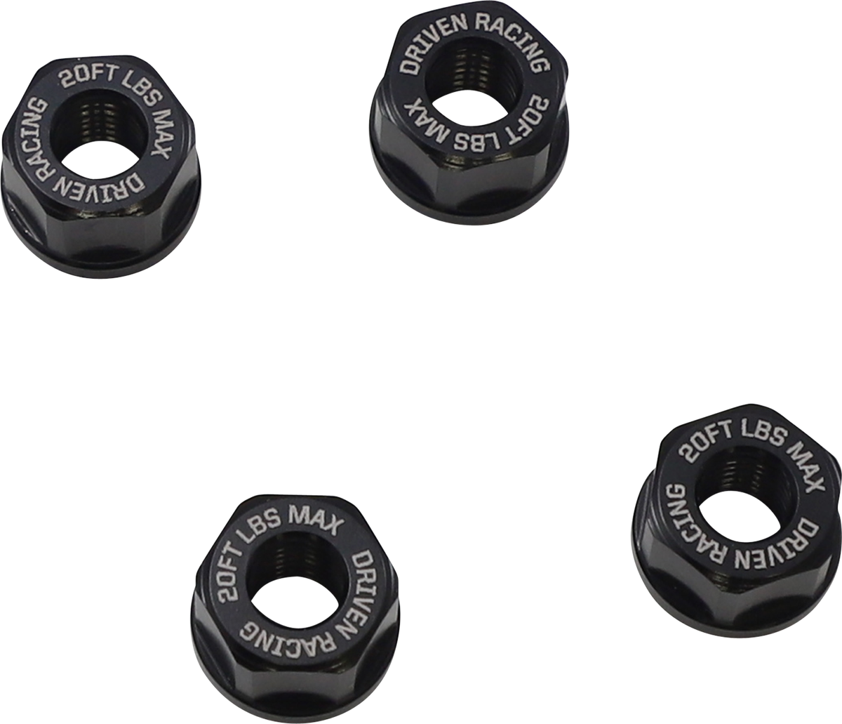 Aluminum Sprocket Nuts - Black - M8 x 1.25