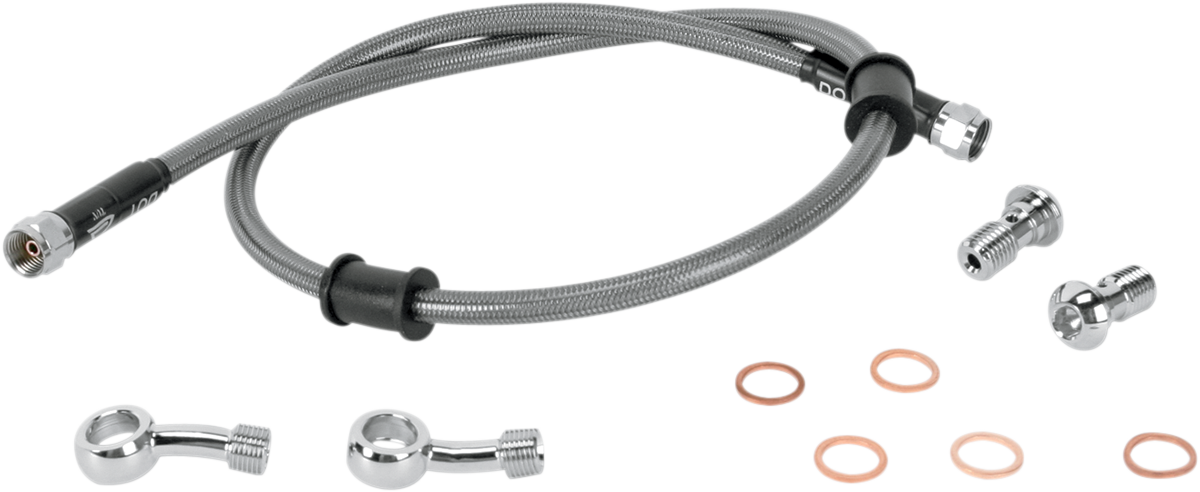 Brake Line - Rear - Stainless Steel - KLR 650