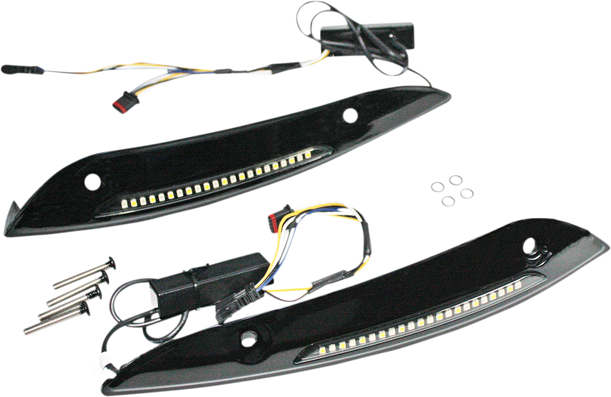 Windshield Trim - Sequential Turn Signal - Black