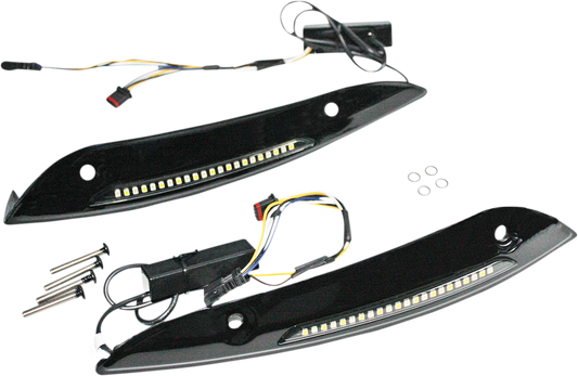 Windshield Trim - Sequential Turn Signal - Black