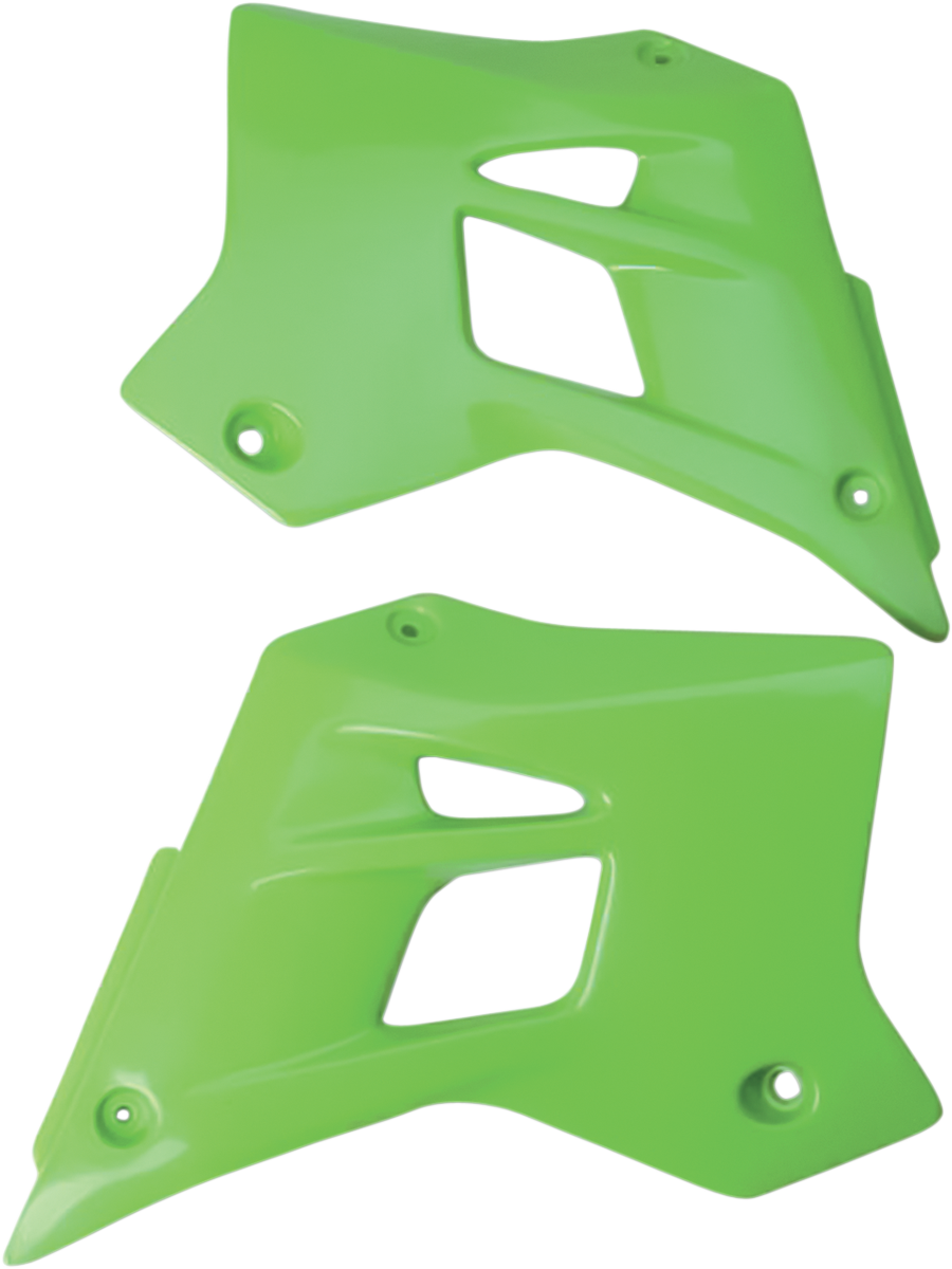 Radiator Shroud - Green- KDX 200