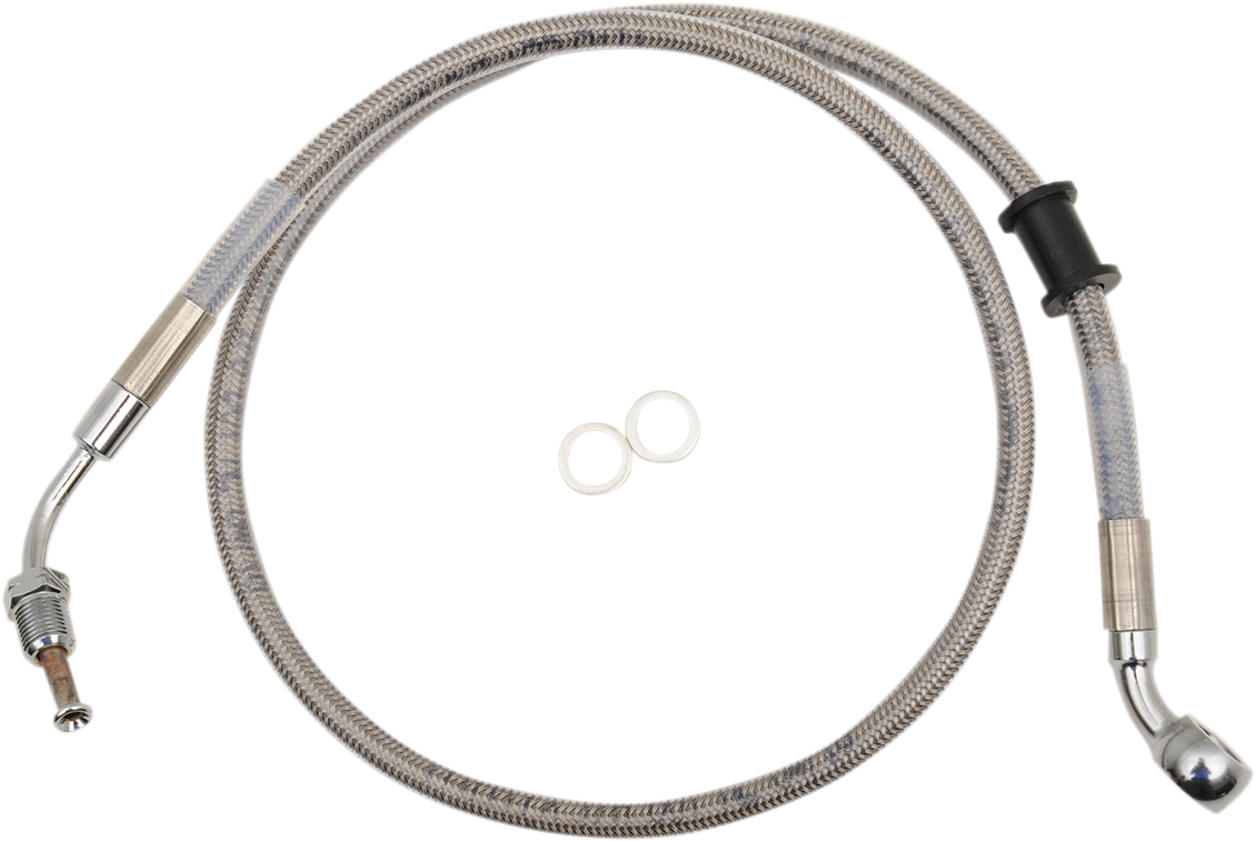 Brake Line - Front - +10" - Stainless Steel - XL