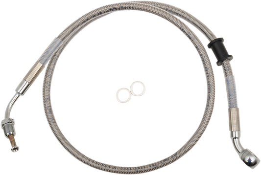 Brake Line - Front - +10" - Stainless Steel - XL