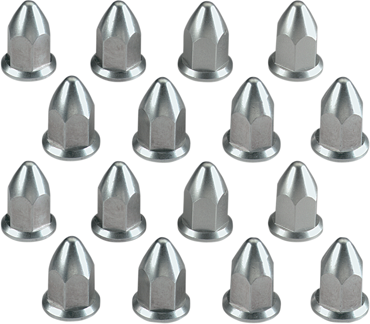 Wheel Lug Nut - Flat - Polished - 16 Pack