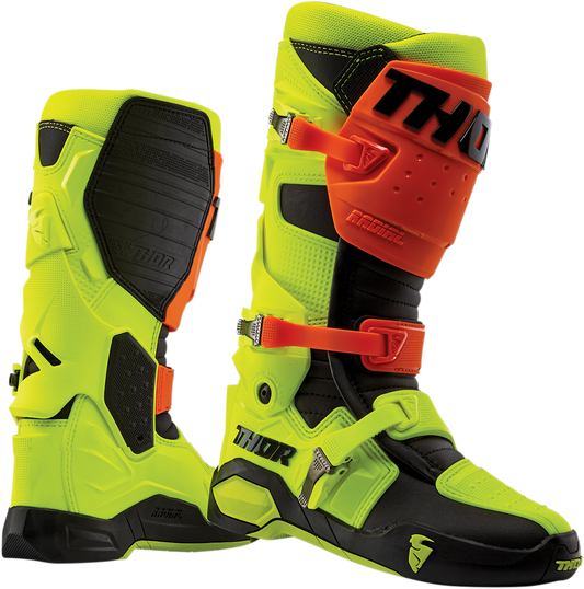 Radial Boots - Orange Fluorescent/Yellow - Size 9