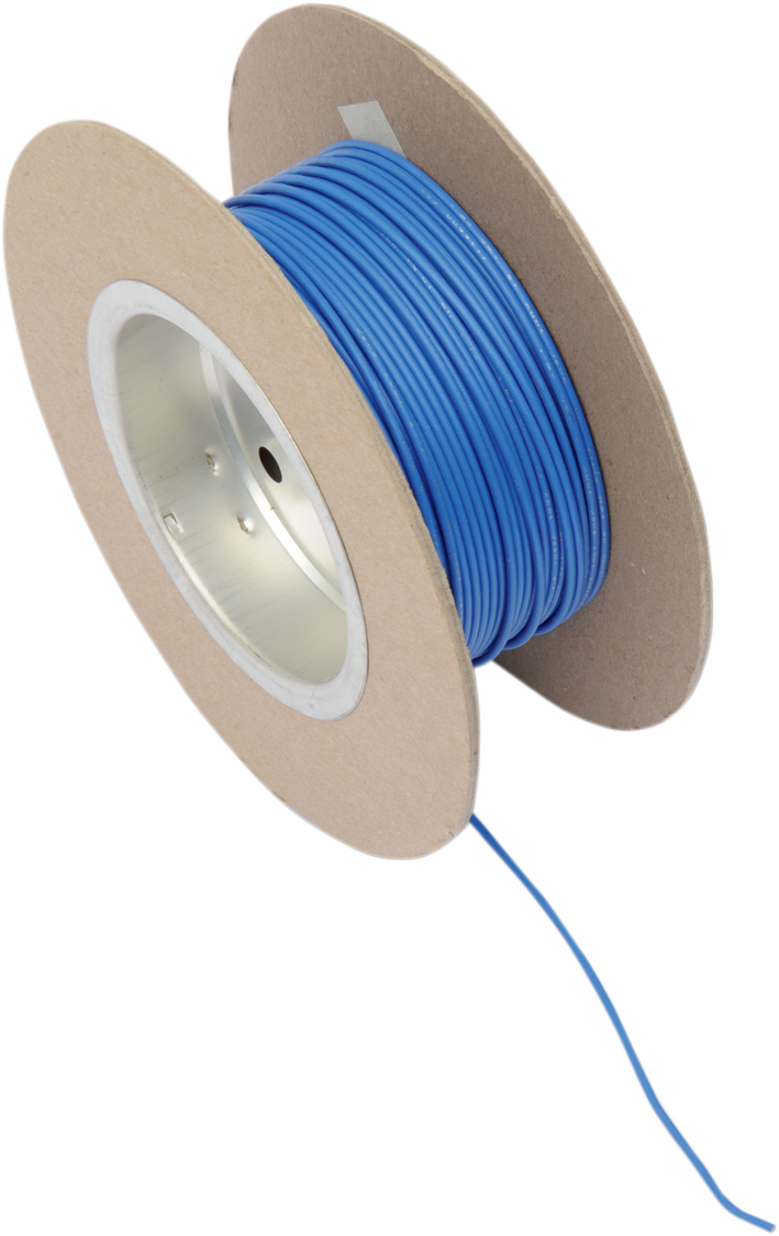 100' Wire Spool - 18 Gauge - Blue