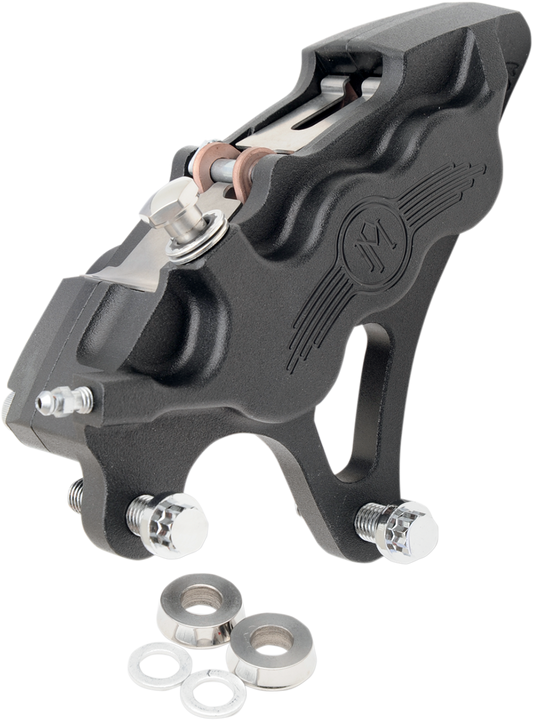 6 Piston Caliper - 13" - Left - Black Ops