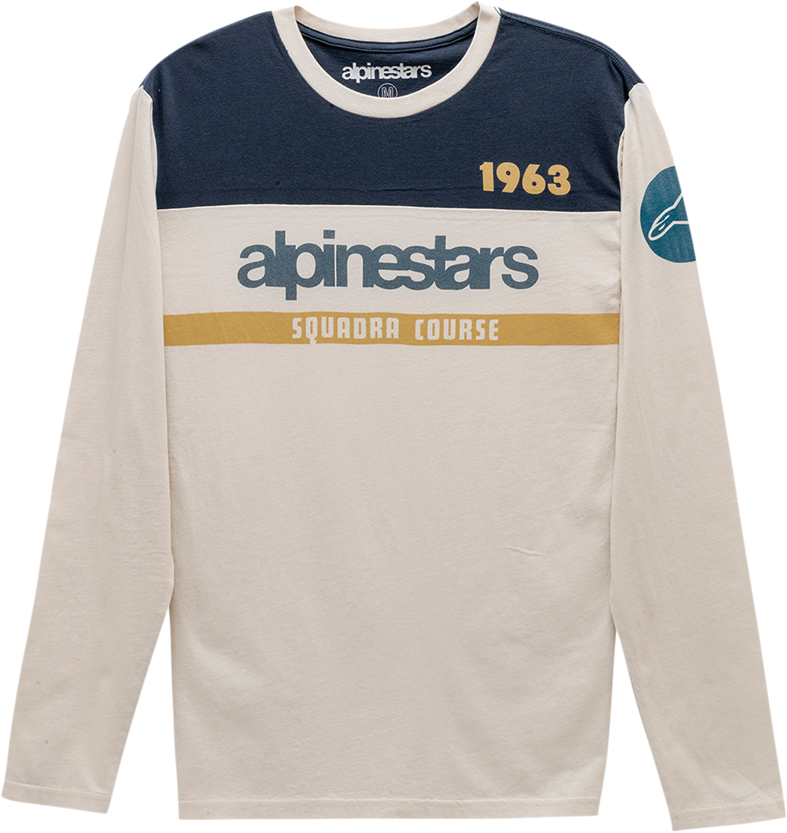 Playera mangalarga Alpinestars Cross Up natural/azul