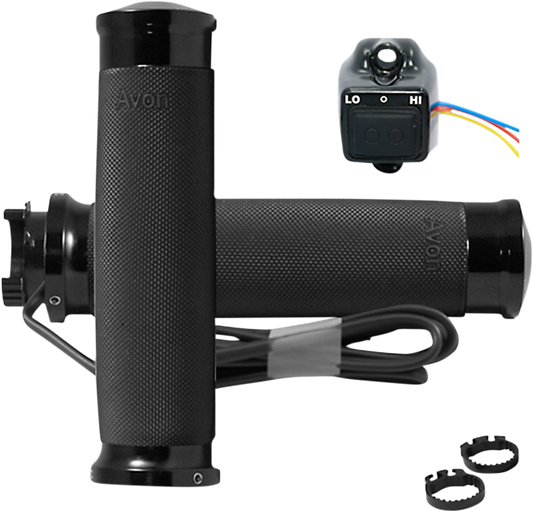 Grips - Heated - Custom Contour - Metric - Black