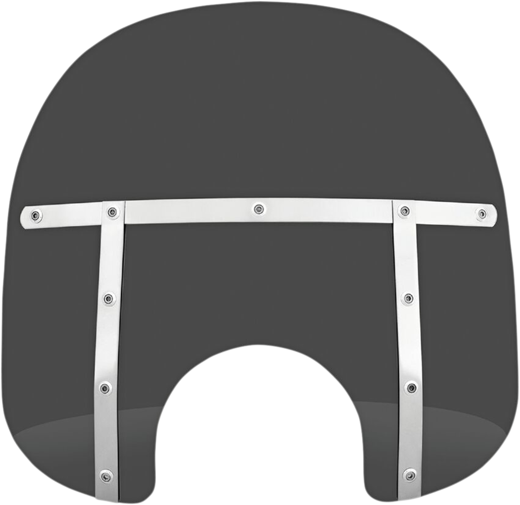 Fats Windshield - 15" - 7" Headlight - Dark Black Smoke