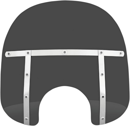 Fats Windshield - 15" - 7" Headlight - Dark Black Smoke