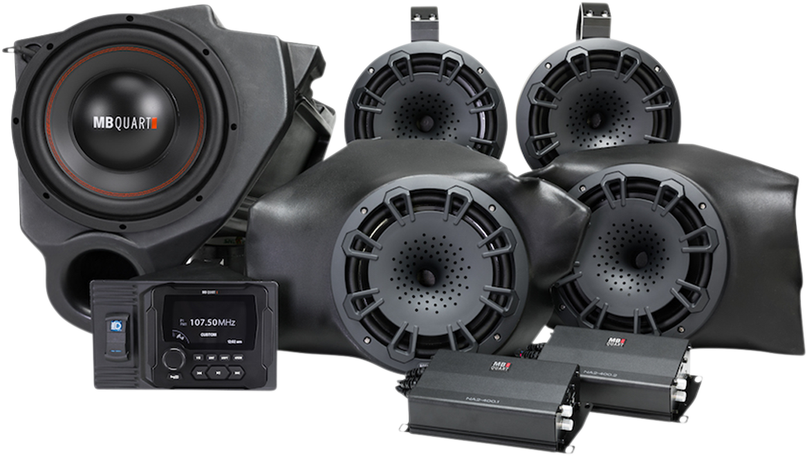 800W Audio System - 4 Speakers 2 Amplifiers - RZR