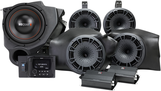 800W Audio System - 4 Speakers 2 Amplifiers - RZR