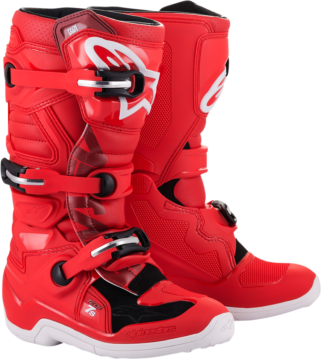 Tech 7S Boots -Youth Rojo