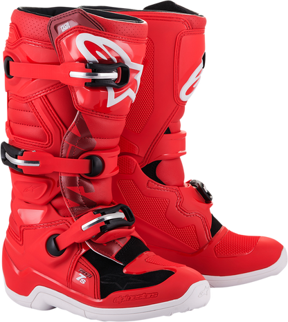 Botas de adolescente Alpinestars Tech 7S – rojo