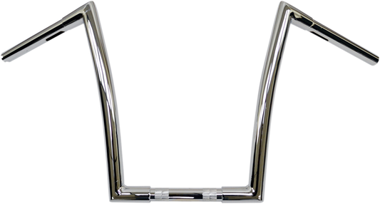 Chrome 1-1/4" Strip Handlebar With 14" Rise