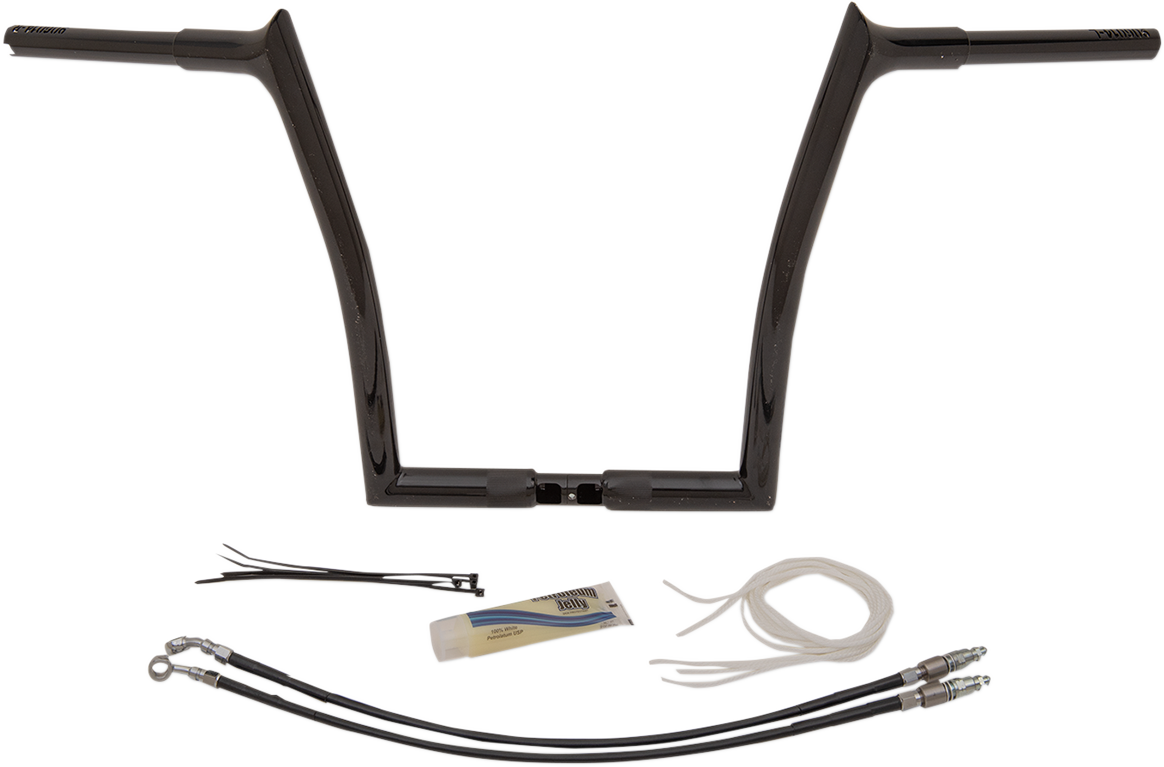 Black 14" Pointed Top Handlebar Kit795