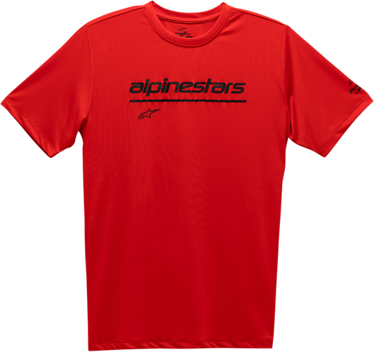 Tech Line Up Performance T-Shirt - Red - Medium