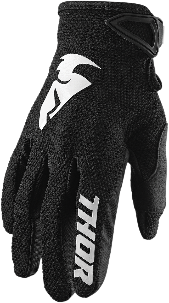 Youth Sector Gloves - Black - Large