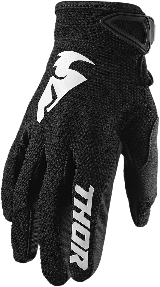 Youth Sector Gloves - Black - Large