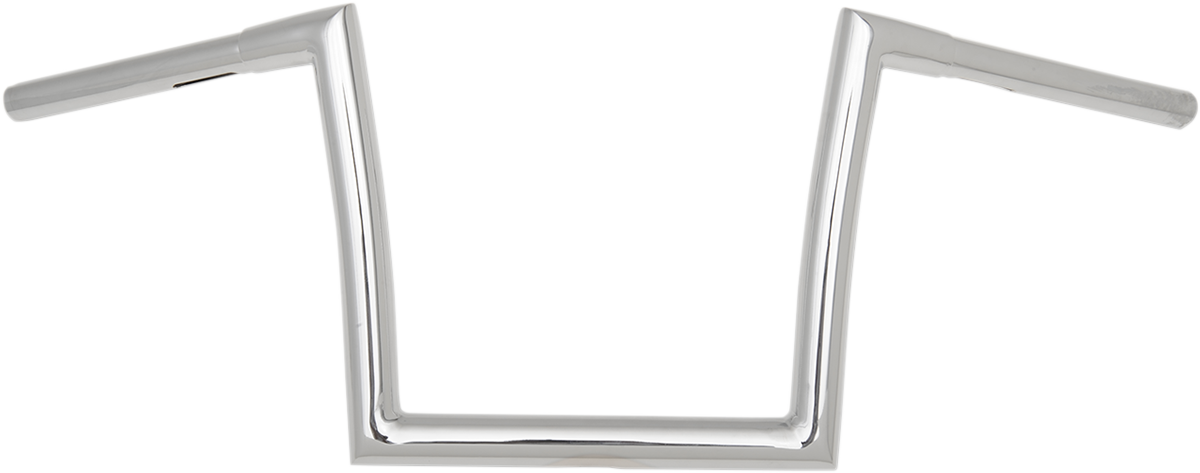 Chrome 1-1/4" Fat Bobber Strip Handlebar With 10" Rise