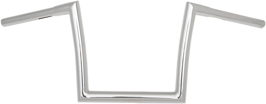 Chrome 1-1/4" Fat Bobber Strip Handlebar With 10" Rise