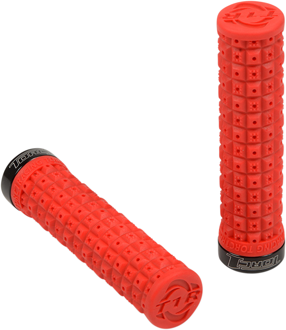 Grips - Defy - Lock-On - ATV - Red/Black