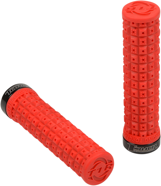 Grips - Defy - Lock-On - ATV - Red/Black