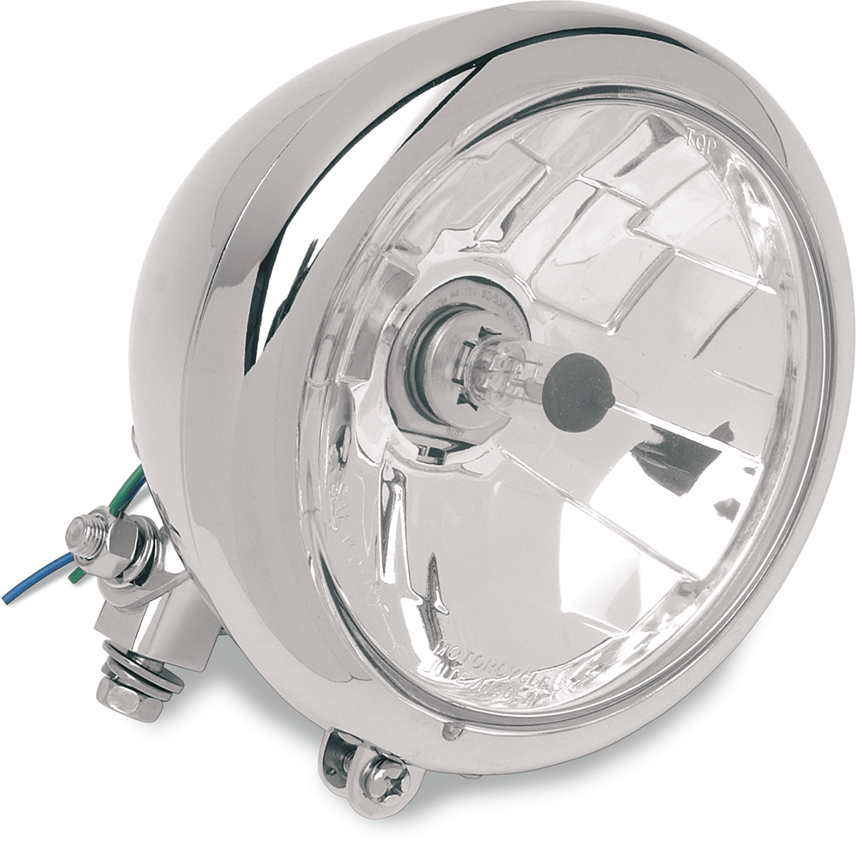 5-3/4" Head Light - Clear Lens - Chrome