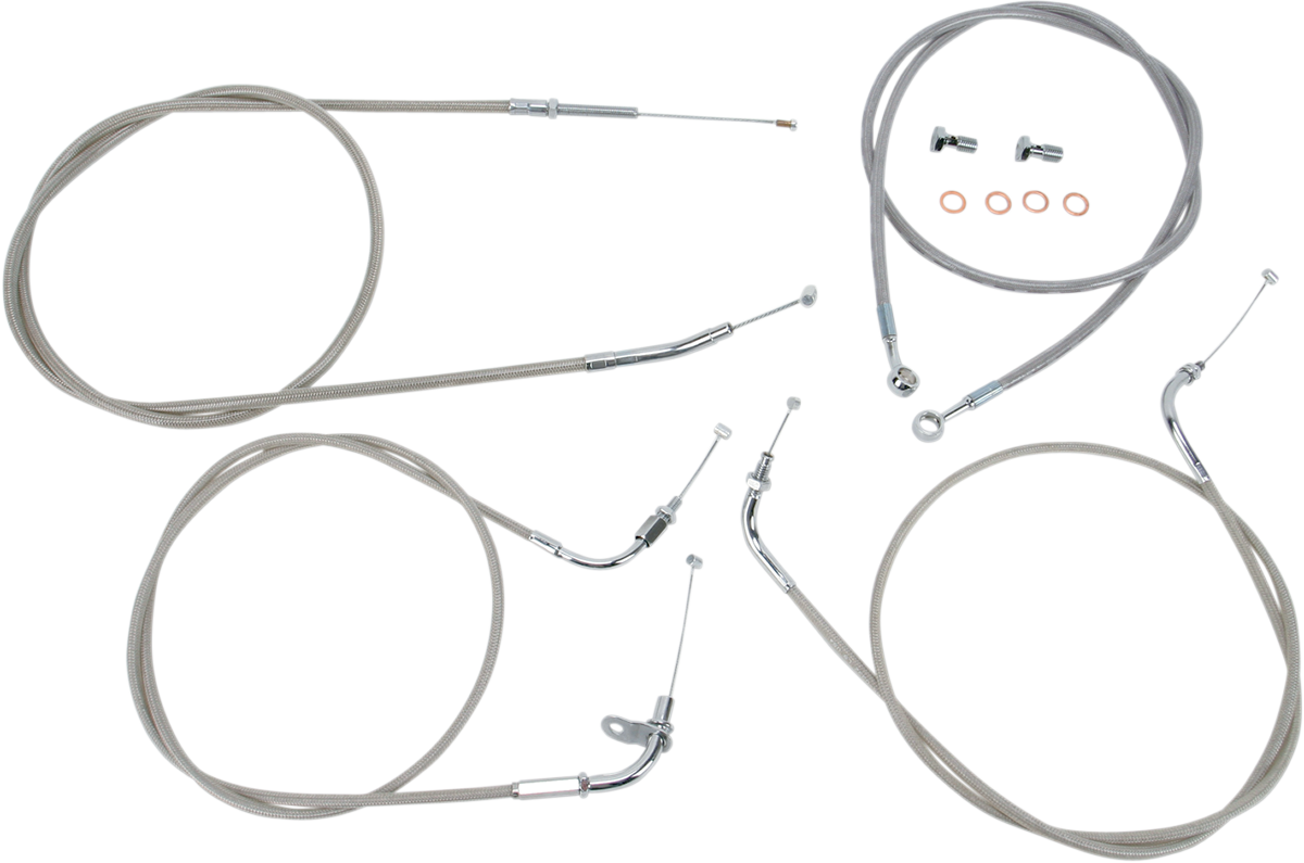 Cable Line Kit - 15" - 17" - XVS650CL - Stainless Steel