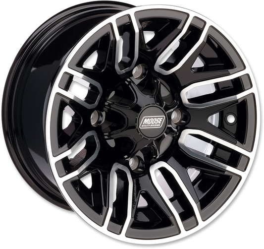 112X Wheel - Front/Rear - Black - 12x8 - 4/4 - 4+4