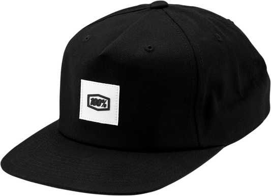 Lincoln Snapback Hat - Black - One Size