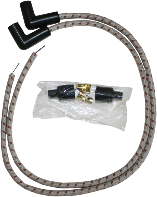 Spark Plug Wires - Grey/Brown