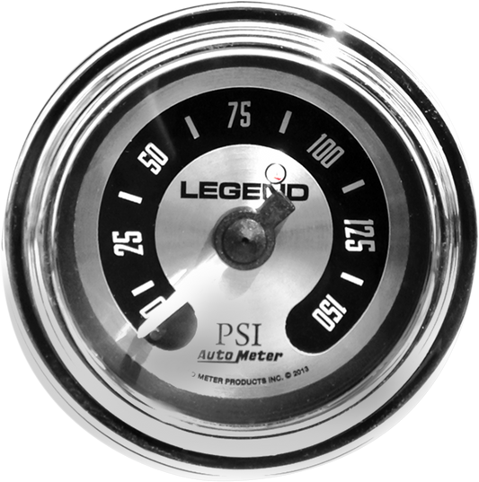 Fairing Mounted LED Backlit PSI Gauges - Spun Aluminum