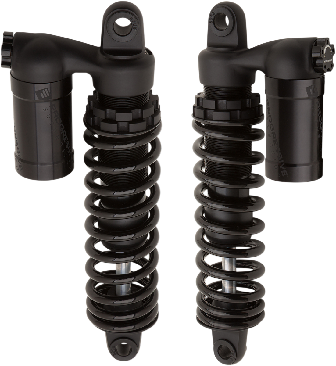 970 Series Piggyback Shocks - Black - 12"