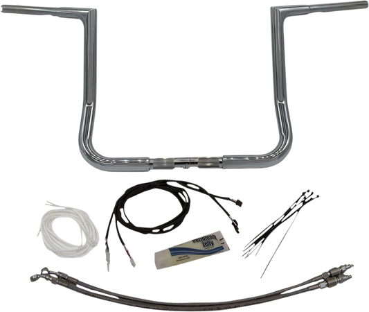 14" Chrome 1-1/4" Flat Top Handlebar Kit3328472130