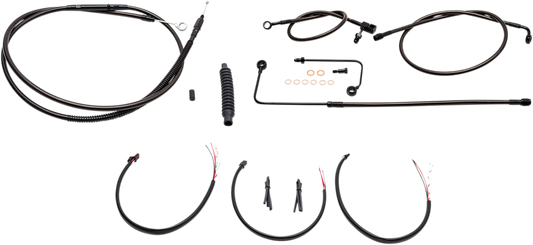Cable Kit - 12" - 14" Ape Hanger Handlebars - Midnight