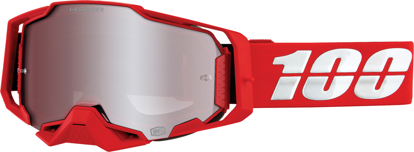 Armega Goggles - War Red - HiPER Silver Mirror