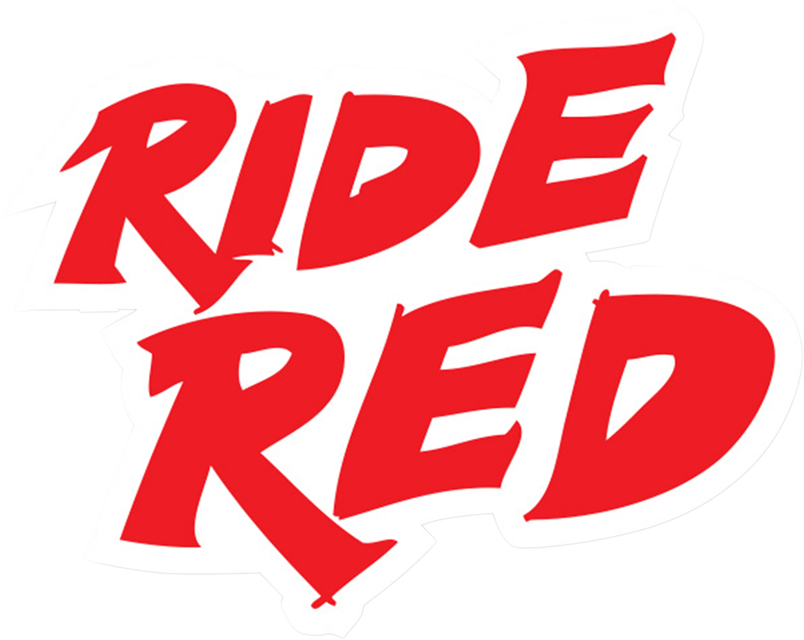 Decal Sheet - 4" - Ride Red