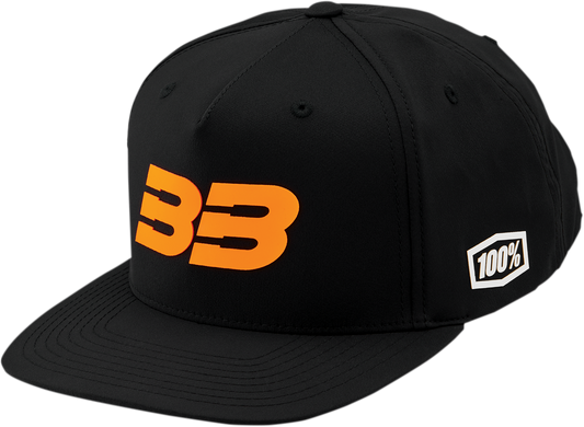 BB33 Hat - Black/Orange - One Size