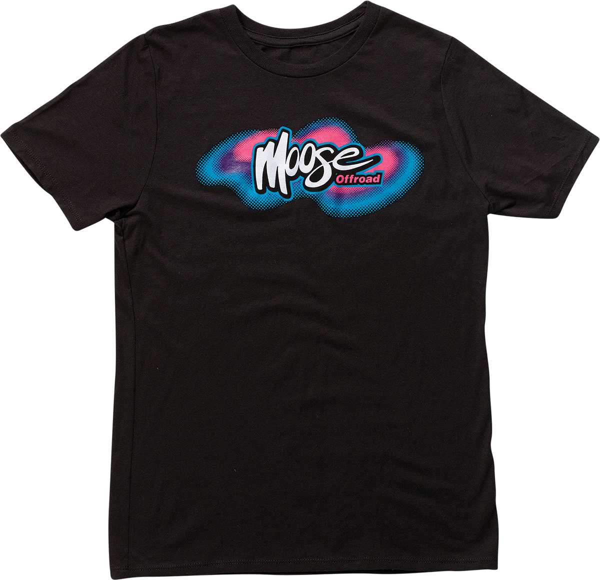 Youth Retro Moose T-Shirt - Black - Small