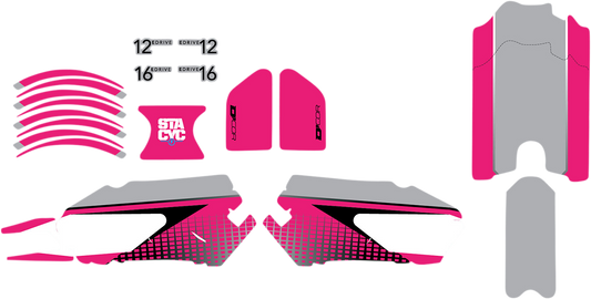 Graphics Kit for STACYC® Stability Cycles- Pink