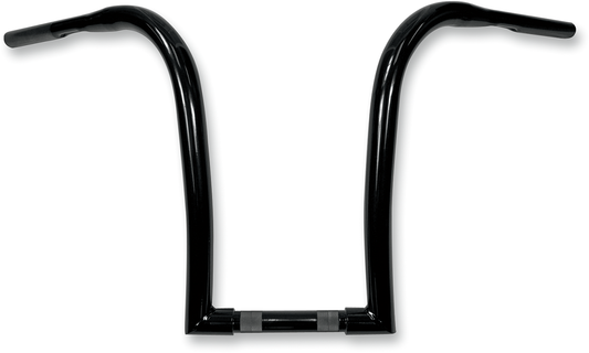 Black 1-1/4" Ape Hanger Handlebar w/ 14" Rise