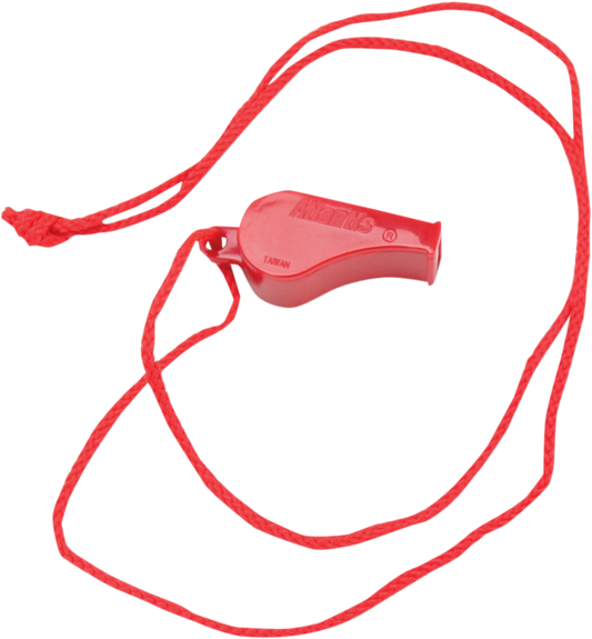 Whistle - Corded - Red