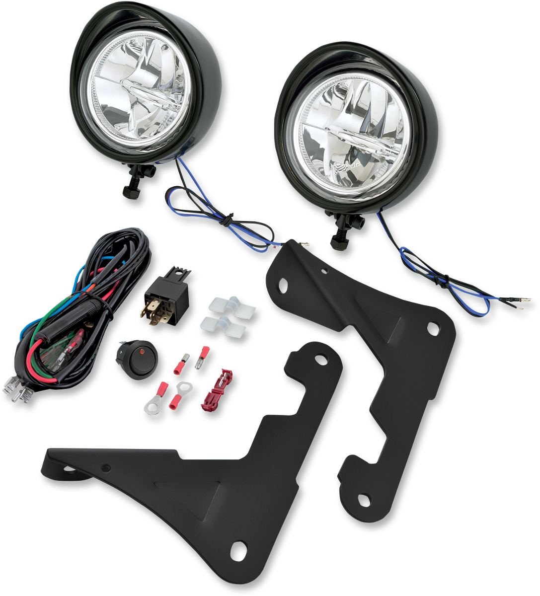 3 1/2" Driving Light Kit 99-20 FLHT - Satin Black