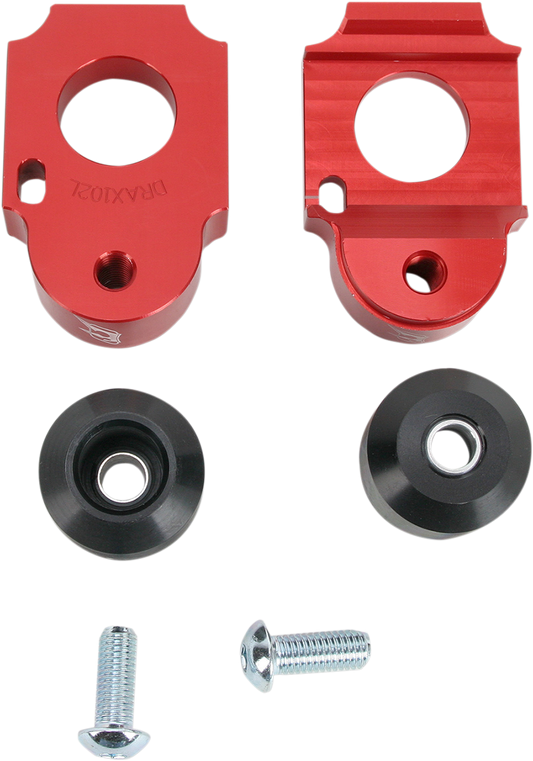 Axle Block Sliders - Suzuki - Red