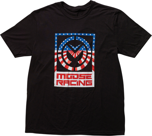 Acclaim T-Shirt - Black/Red/White/Blue -  Large