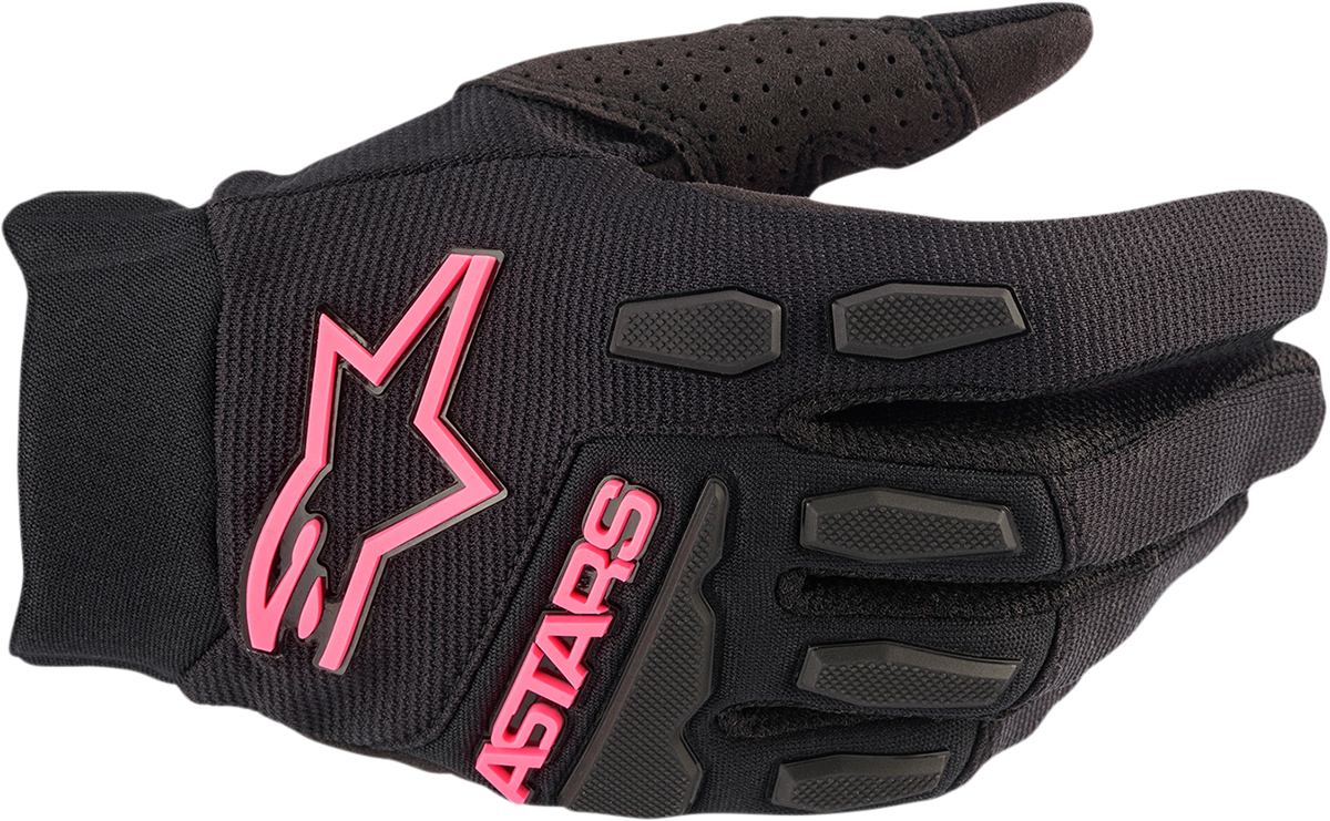 Women's Stella Full Bore Gloves - Black/Pink - Small