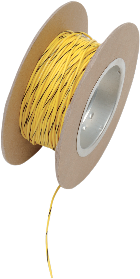 100' Wire Spool - 18 Gauge - Yellow/Black