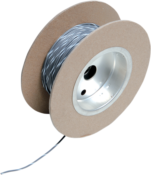 100' Wire Spool - 18 Gauge - Gray/White